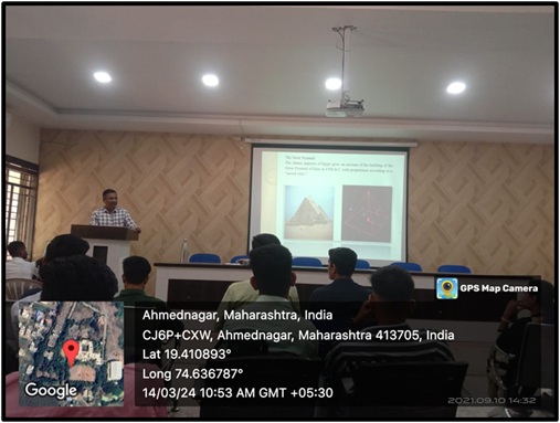 International Pie Day Guest Lecture By Prof. S. A. Tarate